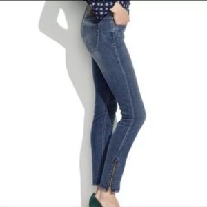 Madewell Skinny Skinny Zip-Up Ankle Jeans Size 32 Mid Rise